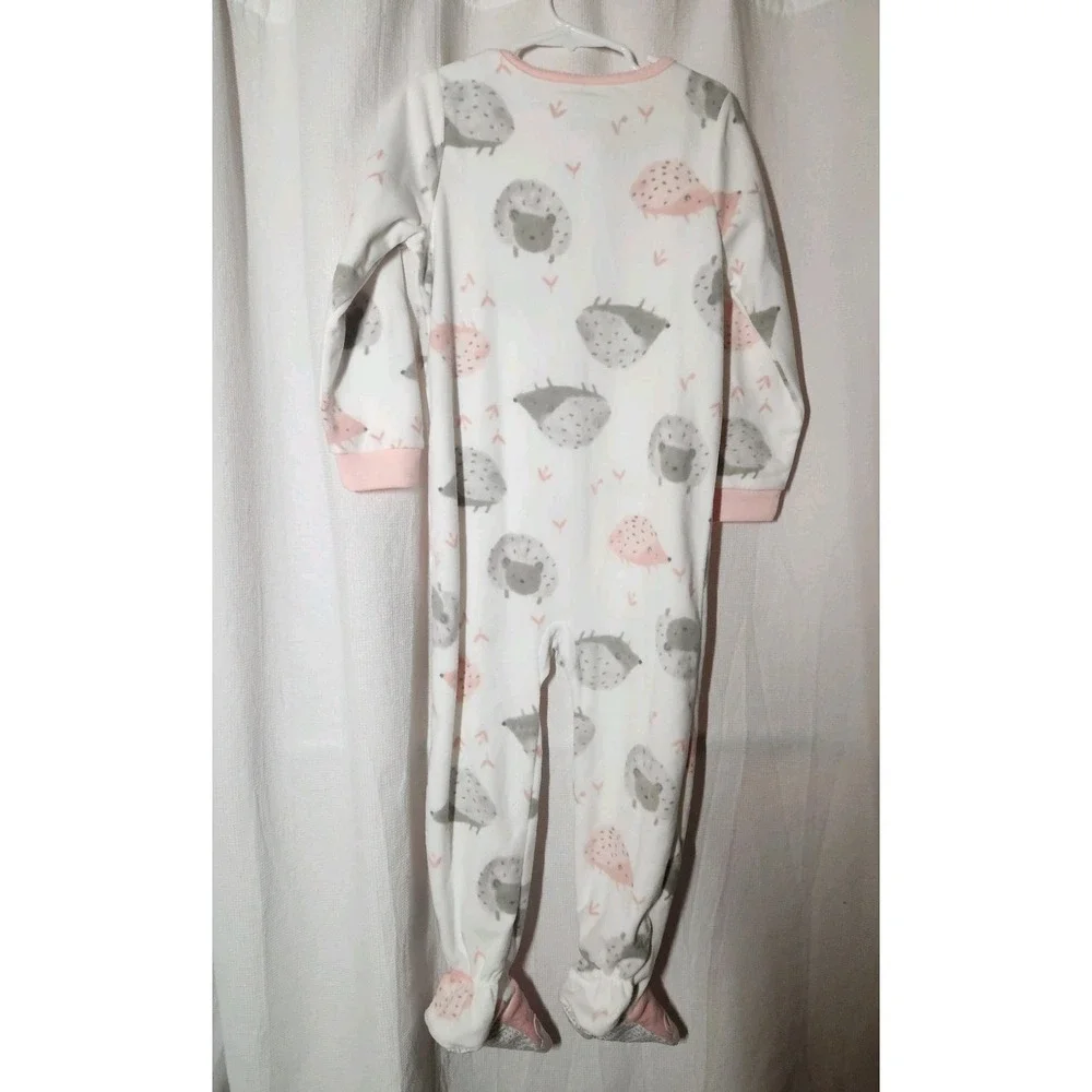 Carter's Big Girls Footed Microfleece PJs‎ Sheep Sleeper Pajamas  Pink Size 5T